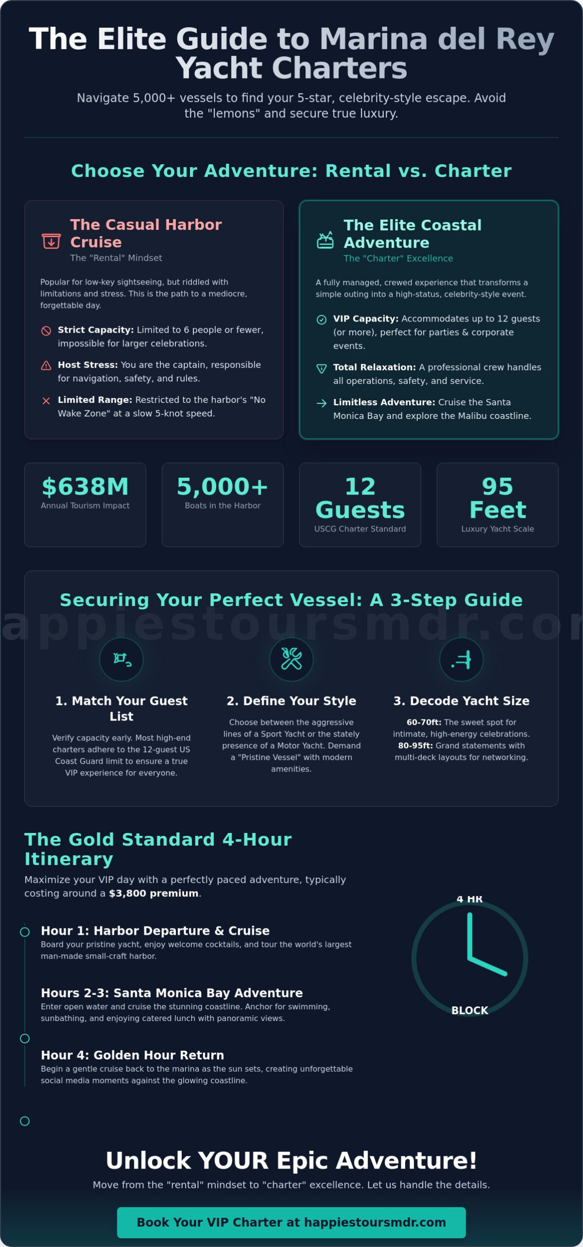 How to Secure the Ultimate Marina del Rey Boat Rentals for a VIP Experience